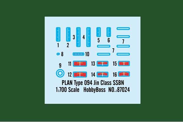 PLAN Type 094 Jin Class SSBN (Hobby Boss 87024) 1/700