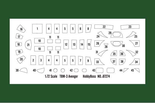 TBM-3 Avenger (Hobby boss 87274) 1/72
