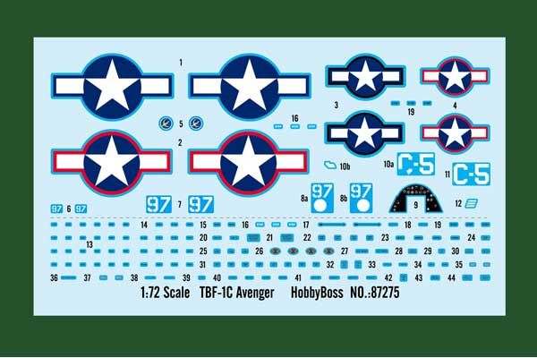 TBF-1C Avenger (Hobby Boss 87275) 1/72