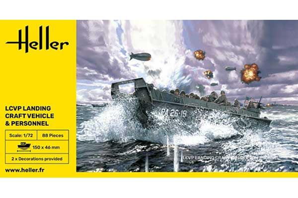 Десантний катер LCVP з екіпажем (Heller 79995) 1/72