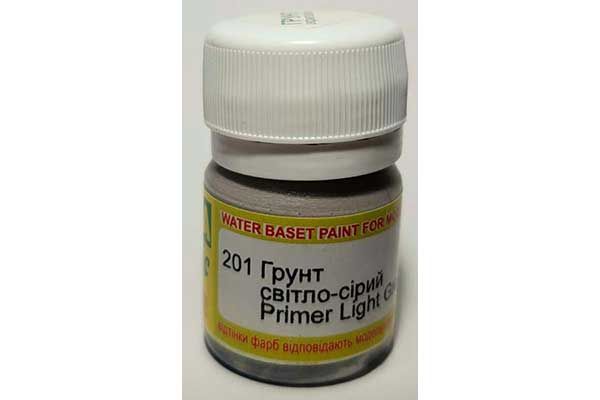 Акриловий грунт для збірних моделей СВІТЛО-СІРИЙ  ХО-МА 201 (18мл) Акриловий грунт для збірних моделей СВІТЛО-СІРИЙ  ХО-МА 201 (18мл)