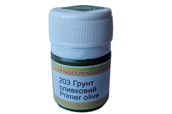 Акриловий грунт для збірних моделей ОЛИВКОВИЙ  ХО-МА 203 (18мл) Акриловий грунт для збірних моделей ОЛИВКОВИЙ  ХО-МА 203 (18мл)