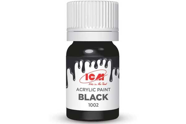 Акрилова фарба - Чорна (Black) ICM 1002 Акрилова фарба - Чорна (Black) ICM 1002