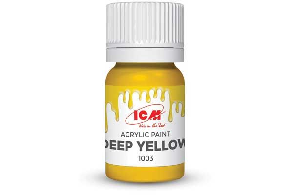 Акрилова фарба - Насичений жовтий (Deep Yellow) ICM 1003 Акрилова фарба - Насичений жовтий (Deep Yellow) ICM 1003