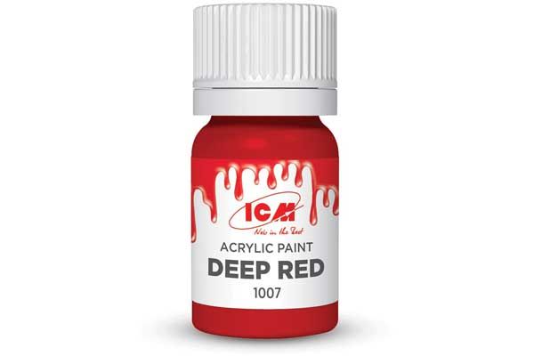 Акрилова фарба - Темно червоний (Deep Red) ICM 1007 Акрилова фарба - Темно червоний (Deep Red) ICM 1007