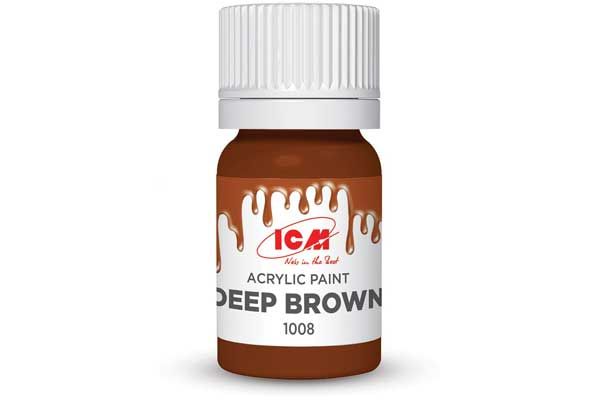 Акрилова фарба - Темно-коричневий (Deep Brown) ICM 1008 Акрилова фарба - Темно-коричневий (Deep Brown) ICM 1008