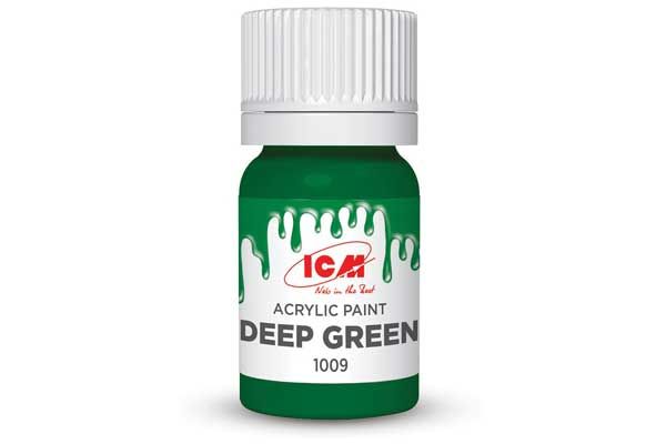 Акрилова фарба - Темно-зелений (Deep Green) ICM 1009 Акрилова фарба - Темно-зелений (Deep Green) ICM 1009