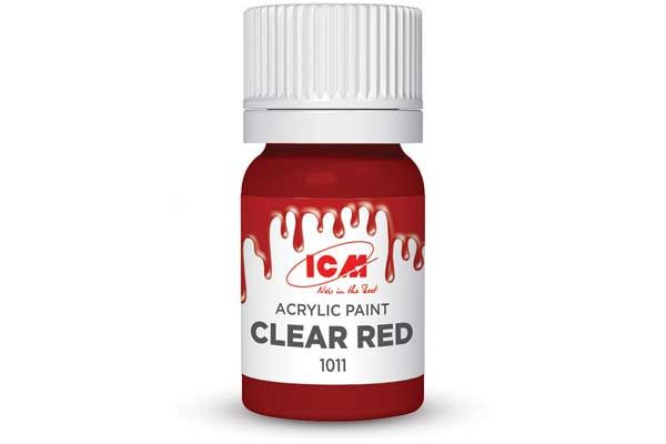 Акрилова фарба - Червона (Clear Red) ICM 1011 Акрилова фарба - Червона (Clear Red) ICM 1011