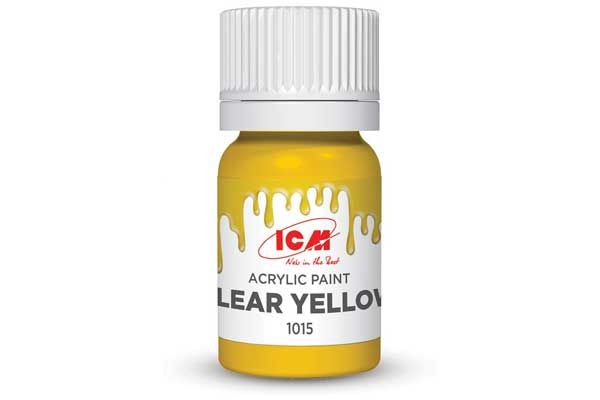 Акрилова фарба - Жовтий (Clear Yellow) ICM 1015