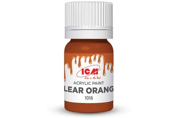 Акрилова фарба - Помаранчева (Clear Orange) ICM 1016