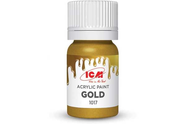 Акриловая краска - Золото (Gold) ICM 1017