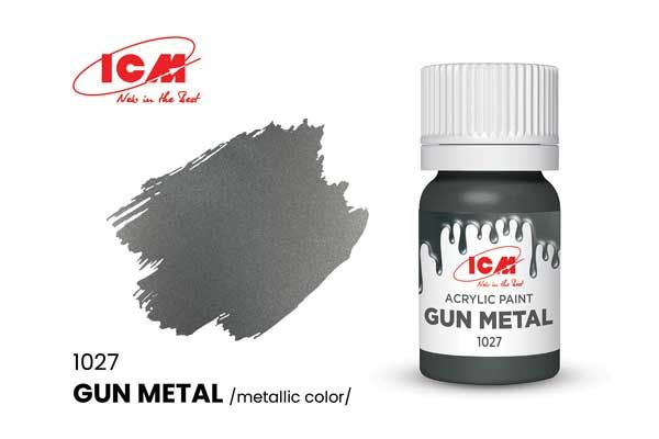 Акриловая краска - Оружейный металл (Gun metal) ICM 1027