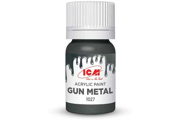 Акрилова фарба - Гарматний метал (Gun metal) ICM 1027 Акрилова фарба - Гарматний метал (Gun metal) ICM 1027