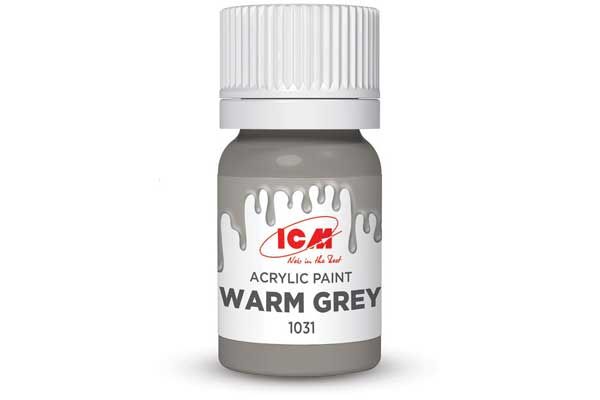 Акрилова фарба - Теплий сірий (Warm grey) ICM 1031