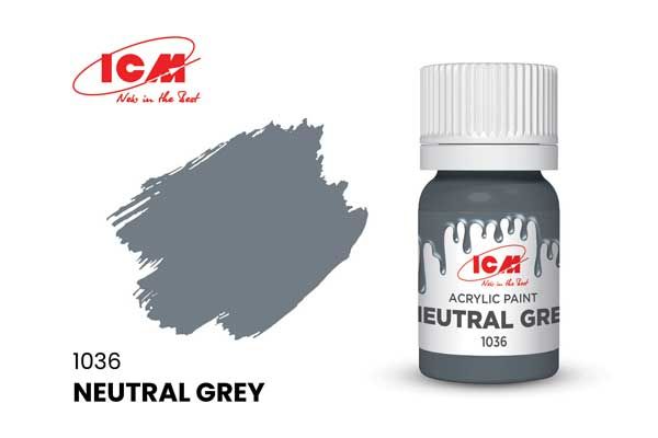 Акрилова фарба - Нейтральний сірий (Neutral grey) ICM 1036 Акрилова фарба - Нейтральний сірий (Neutral grey) ICM 1036