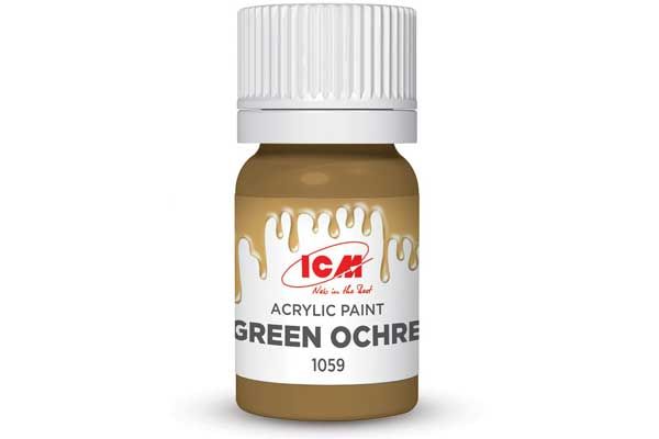 Акрилова фарба - Зелена охра (Green ochre) ICM 1059 Акрилова фарба - Зелена охра (Green ochre) ICM 1059