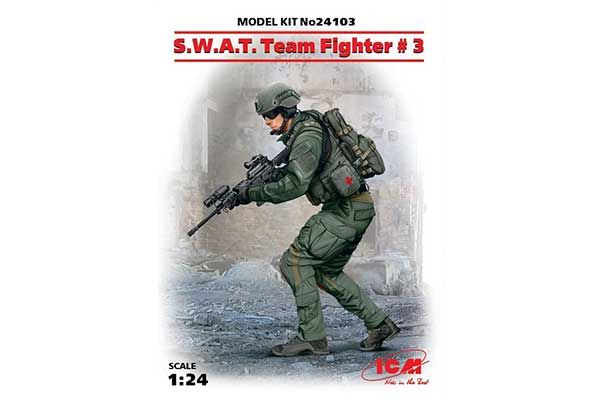 Боєць підрозділу S.W.A.T. # 3 (ICM 24103) 1/24 Боєць підрозділу S.W.A.T. # 3 (ICM 24103) 1/24