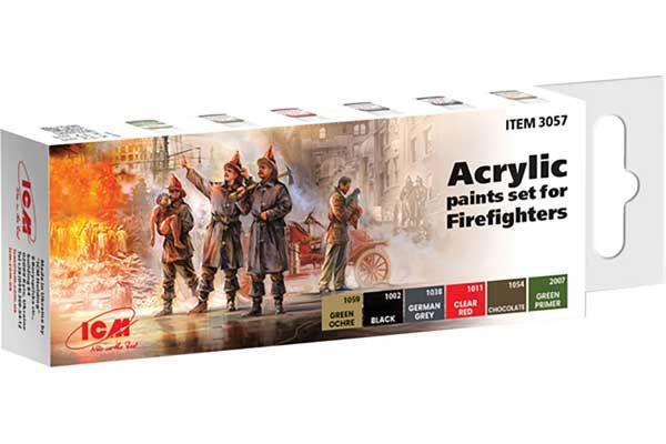 Набір акрилових фарб для вогнеборців (ICM 3057) Набір акрилових фарб для вогнеборців (ICM 3057)