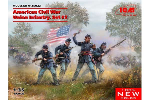 Пехота Союза. Гражданская война в США. Набор №2 (ICM 35023) 1/35