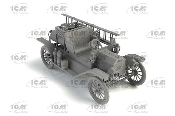 Пожарный автомобиль модели T 1914 года с экипажем (ICM 35606) 1/35