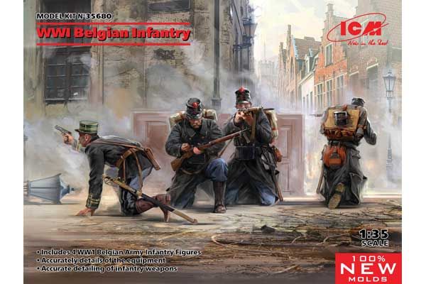 Бельгийская пехота Первой Мировой войны (ICM 35680) 1/35
