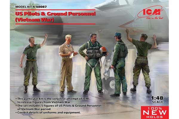 Пілоти та наземний персонал США. Війна у В’єтнамі (ICM 48087) 1/48