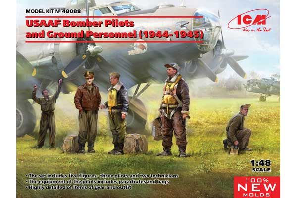 Пілоти бомбардувальників і наземний персонал ВПС США 1944-1945 р. (ICM 48088) 1/48