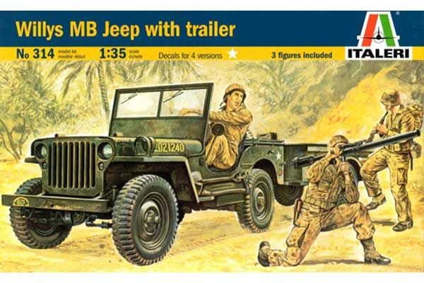Willys MB з причепом (ITALERI 0314) 1/35 Willys MB з причепом (ITALERI 0314) 1/35