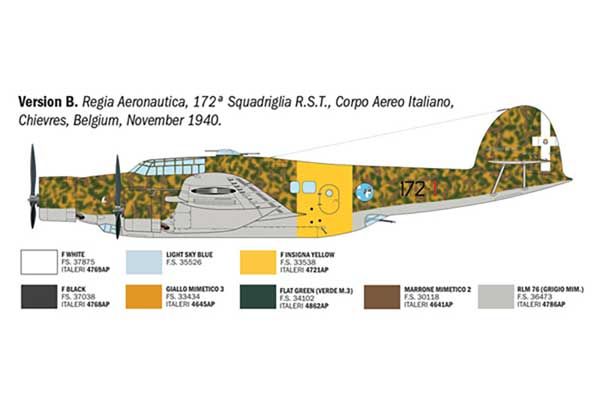 CANT Z.1007bis Alcione (Italeri 1479) 1/72