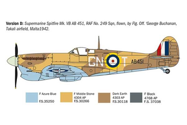 Spitfire Mk.V / Mk.IX (Italeri 1482) 1/72