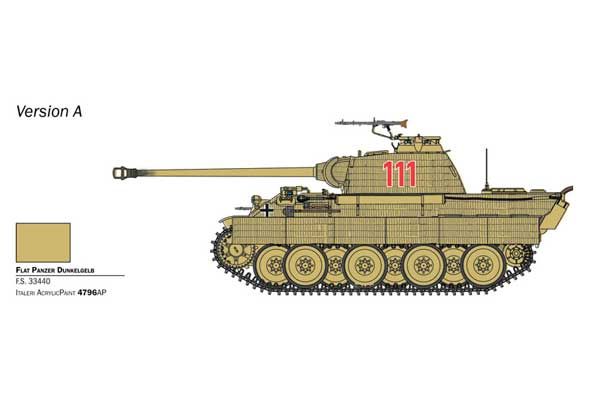 Panther Sd.Kfz.171 Ausf. A (Italeri 25752) 1/56