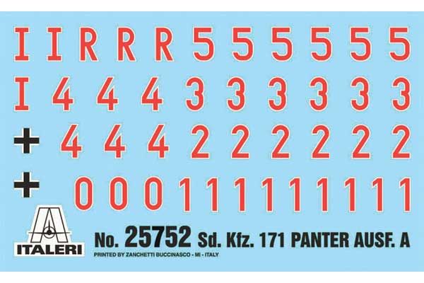 Panther Sd.Kfz.171 Ausf. A (Italeri 25752) 1/56