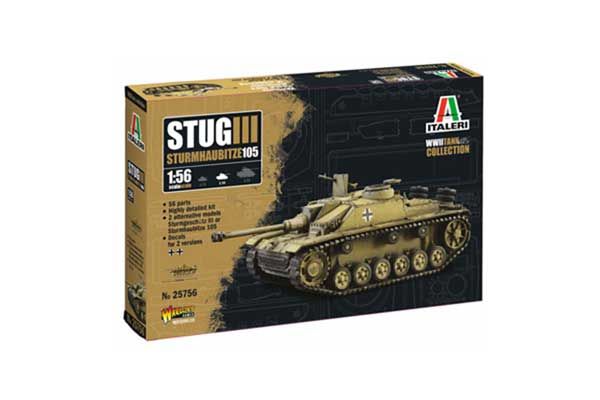 Stug III - Sturmhaubitze 105 (Italeri 25756) 1/56