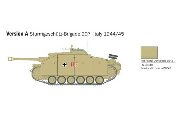 Stug III - Sturmhaubitze 105 (Italeri 25756) 1/56