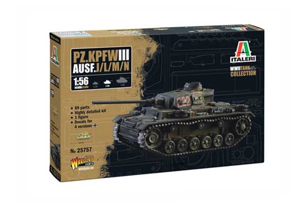 Pz. Kpfw. III Ausf. J/L/M/N (Italeri 25757) 1/56