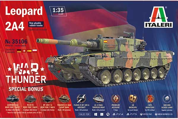 Leopard 2 A4 - WAR THUNDER (Italeri 35106) 1/35 Leopard 2 A4 - WAR THUNDER (Italeri 35106) 1/35