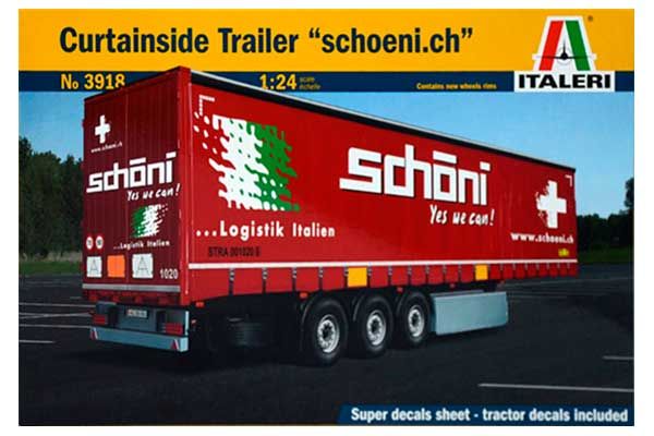 Тентований причіп "Schoeni.ch" (Italeri 3918) 1/24 Тентований причіп "Schoeni.ch" (Italeri 3918) 1/24