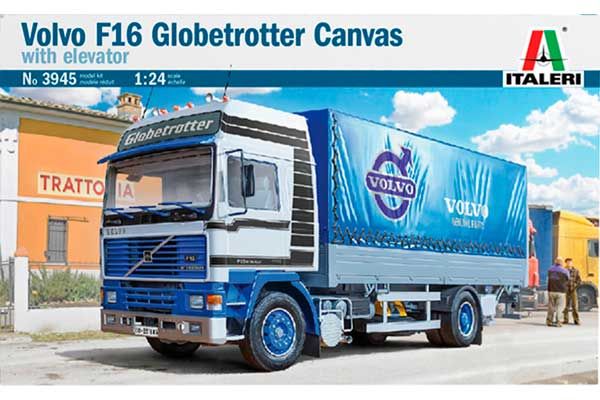 VOLVO F16 Globetrotter Canvas (Italeri 3945) 1/24 VOLVO F16 Globetrotter Canvas (Italeri 3945) 1/24