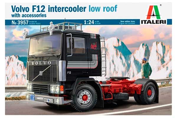 Volvo F12 Intercooler Low Roof (Italeri 3957) 1/24 Volvo F12 Intercooler Low Roof (Italeri 3957) 1/24