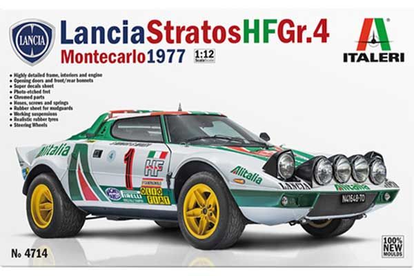Lancia stratos HF Gr.4 Monte Carlo 1977 (Italeri 4714) 1/12 Lancia stratos HF Gr.4 Monte Carlo 1977 (Italeri 4714) 1/12