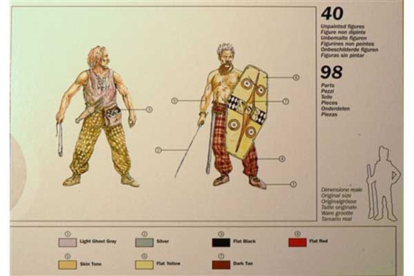 Галльские воины I в. до н. е. (Italeri 6022) 1/72