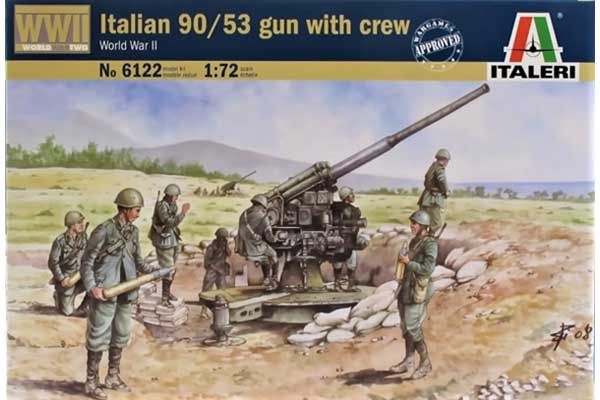 Орудие 90/53 с расчетом (ITALERI 6122) 1/72