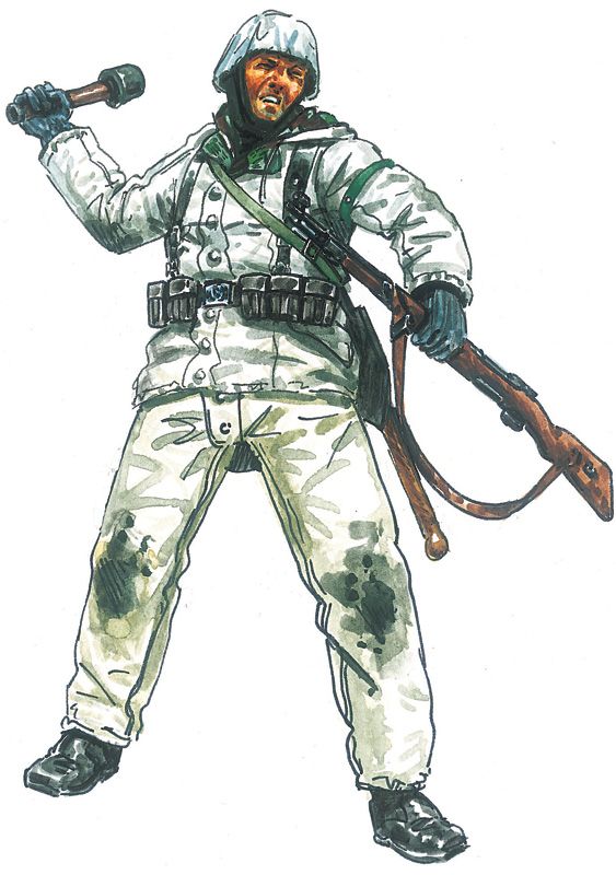 Немецкая пехота (зимняя форма) (Italeri 6151) 1/72