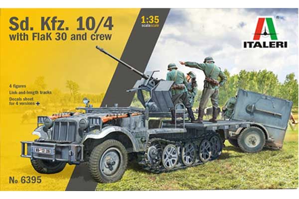 Sd.Kfz.10/4 з Flak 30 і розрахунком (Italeri 6395) 1/35 Sd.Kfz.10/4 з Flak 30 і розрахунком (Italeri 6395) 1/35