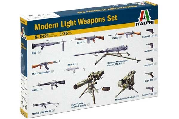 Набор современного легкого оружия (ITALERI 6421) 1/35 Набор современного легкого оружия (ITALERI 6421) 1/35