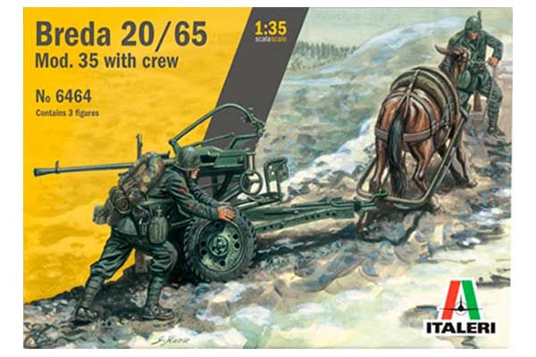 Breda 20/65 Mod. 35 с расчетом (Italeri 6464) 1/35