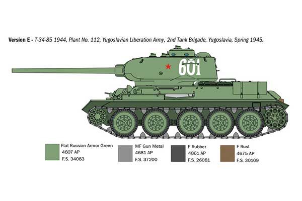 Т-34/85 Завод 112 -1944 (Italeri 6758) 1/35