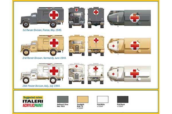 Kfz.305 Скорая помощь (Italeri 7055) 1/72