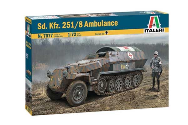 Sd.Kfz. 251/8  Медецинская (Italeri 7077) 1/72