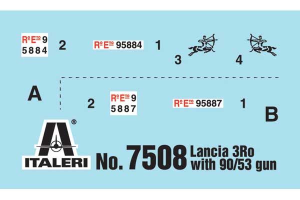 Autocannone 3RO із зенітною гарматою 90/53 (Italeri 7508) 1/72
